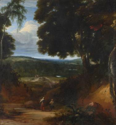 Conversation with a Landscape Background