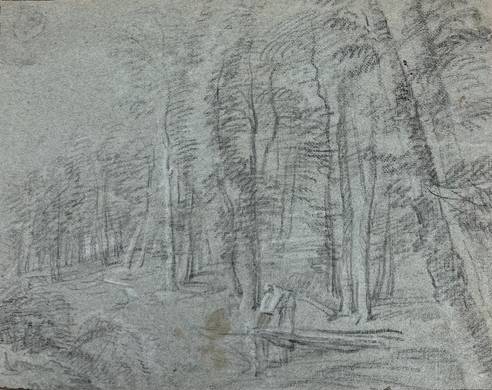 Woodland Landscape with Figure