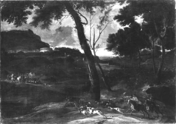 Landscape with a Stag Hunt