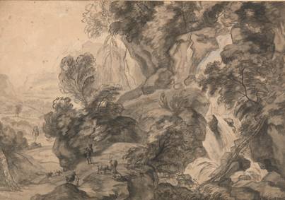 Mountain Landscape with a Shepherd and his Flock