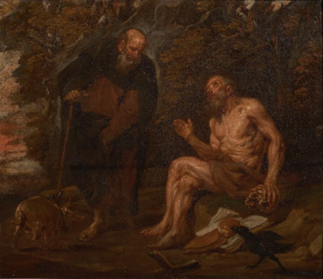 Dialog between Saint Anthony and Saint Paul of Thebes