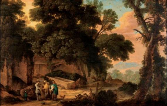 Wooded Landscape with Figures