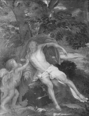 Saint Sebastian Helped by an Angel
