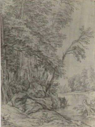 River Landscape with Trees