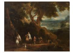 Work 5005: Landscape with Rudolf of Habsburg and the Priest