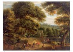 Work 5031: Wooded Landscape with a Sunny Road