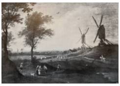 Work 5241: Landscape with Windmills