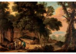 Work 5246: Wooded Landscape with Figures