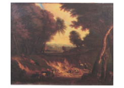 Work 655: Wooded Landscape with Figures