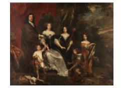 Work 6762: A Family Group with Children with Emblems of the Cardinal Virtues