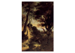 Work 995: Large Landscape with Travelers